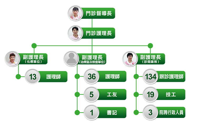 門診護理組織圖