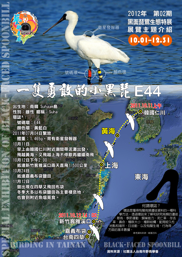 第02期_2012/10/03-12/31 ：黑面琵鷺生態特展台南野鳥生態之美